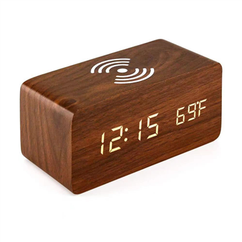 Wooden Led Alarm Clock