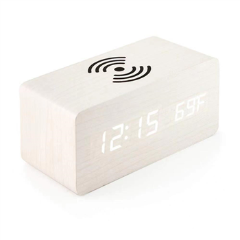 Wooden Led Alarm Clock