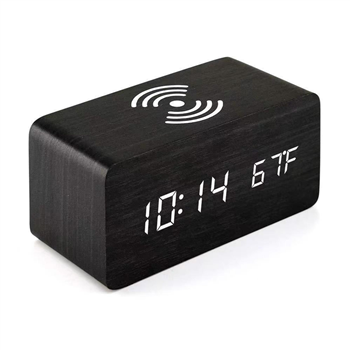 Wooden Led Alarm Clock