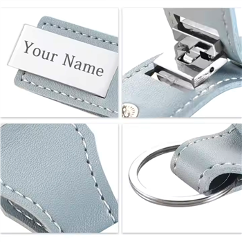 Pu Leather Cell Phone Holder Keychain