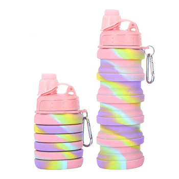 17oz Silicone Folding Water Bottle