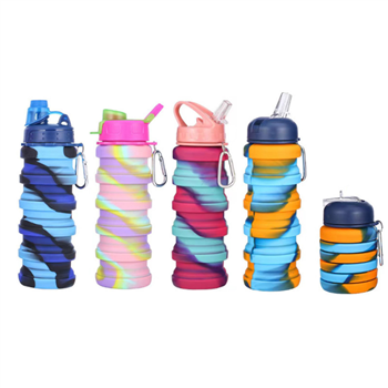 17oz Silicone Folding Water Bottle