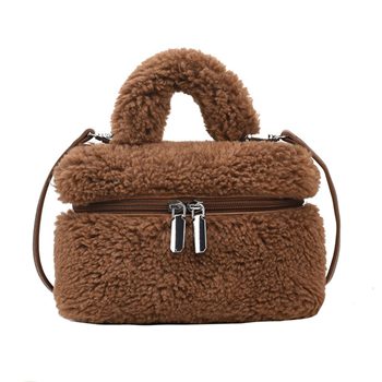 Lambswool Fuzzy Crossbody Bag