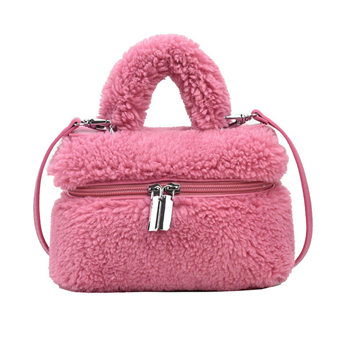 Lambswool Fuzzy Crossbody Bag