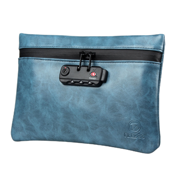 PU Leather Smell Proof Bag with Lock