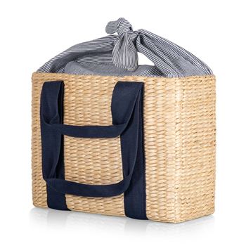 Seagrass Picnic Basket with Tie Top