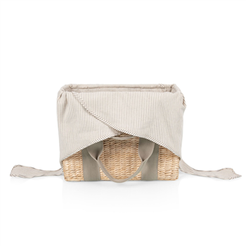Seagrass Picnic Basket with Tie Top