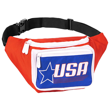 American Flag Crossbody Waist Bag