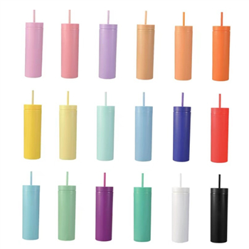 Plastic Straw Tumbler